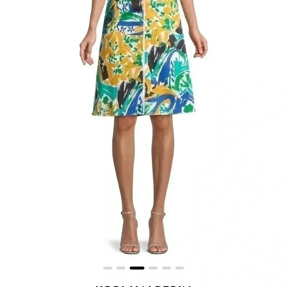 Kobi Halperin Margo Print Midi Skirt NWOT large - Picture 3 of 6